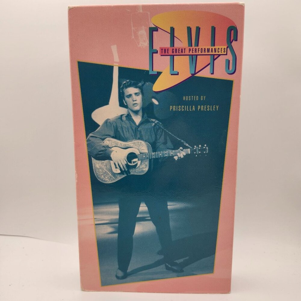 Elvis The Great Performances VHS Hosted By Priscilla Presley Sofa Entertainment